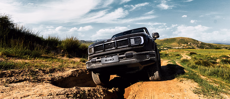 BAIC BJ40 — преодоление диагонального вывешивания