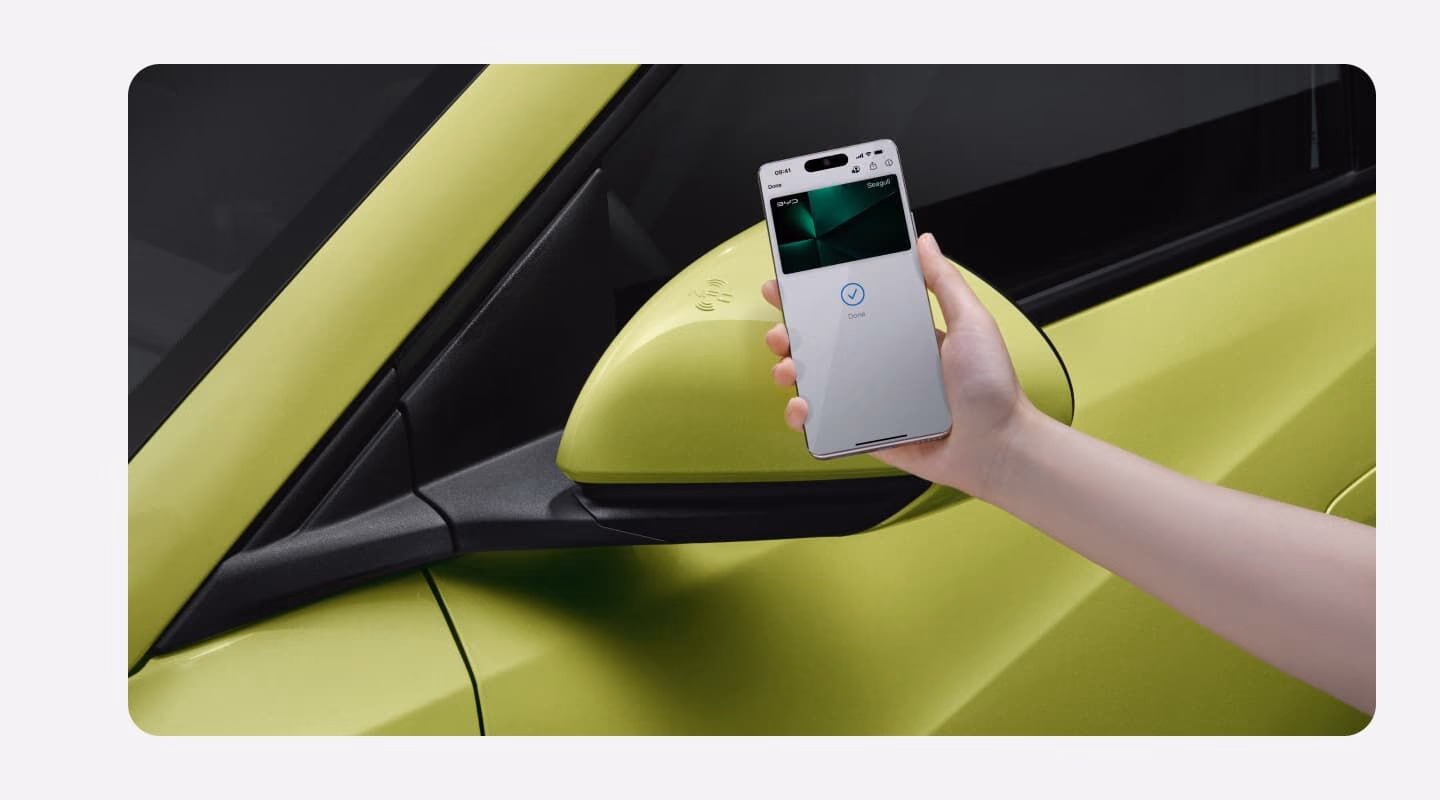 Бесключевой доступ BYD Seagull через смартфон