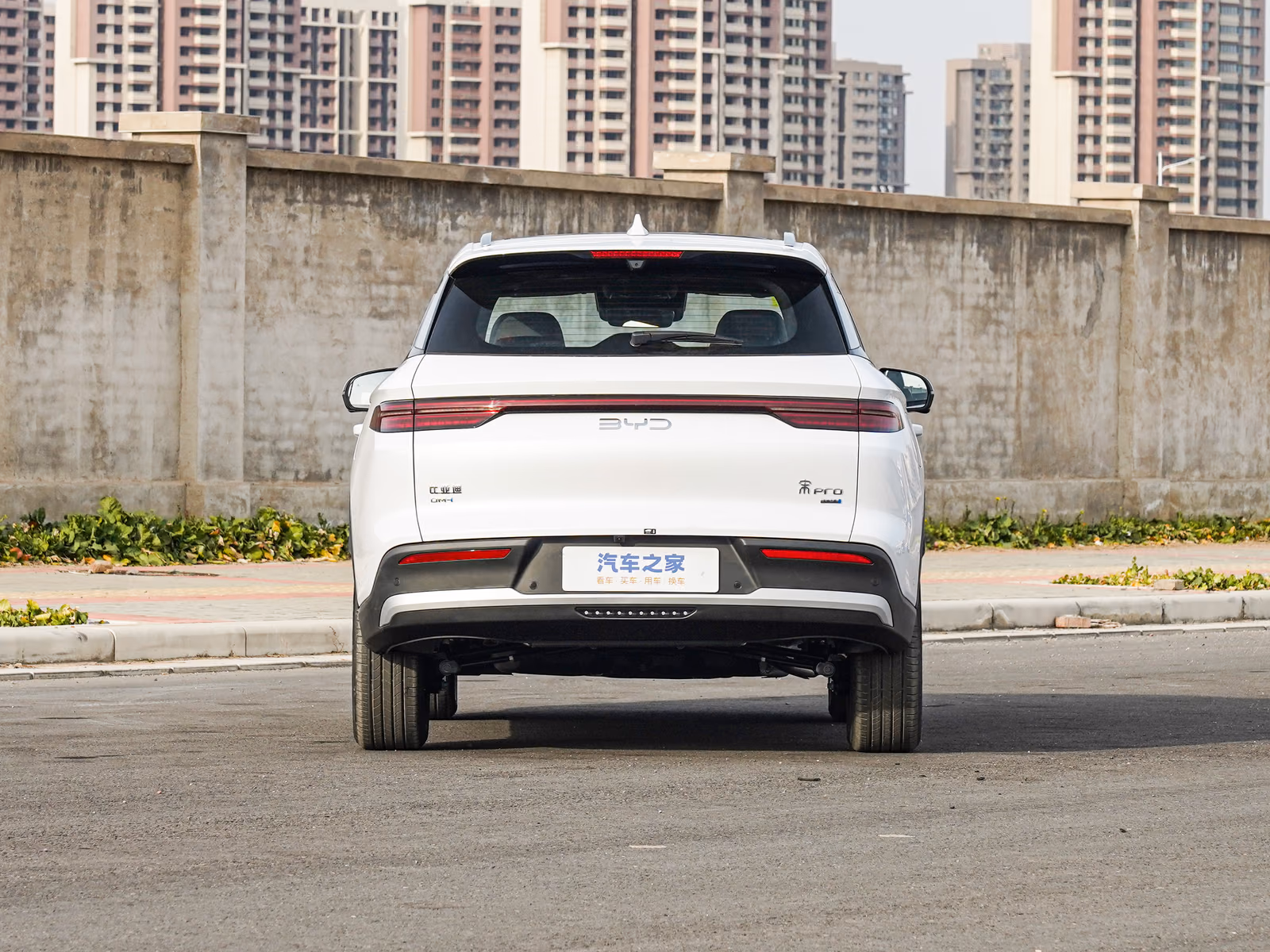 BYD Song Pro DM-i — вид строго сзади