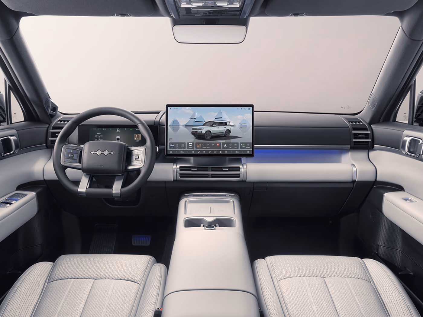 BYD Titanium 7 AWD Ultra — передняя панель салона