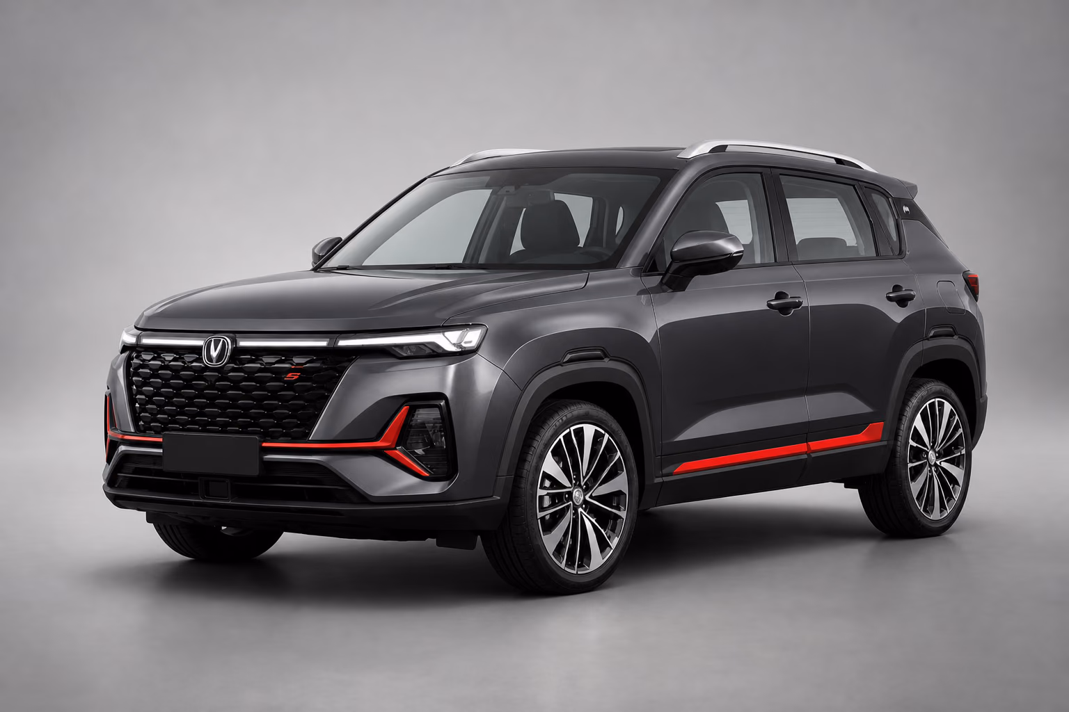 Changan CS35 Plus в светло-серой студии