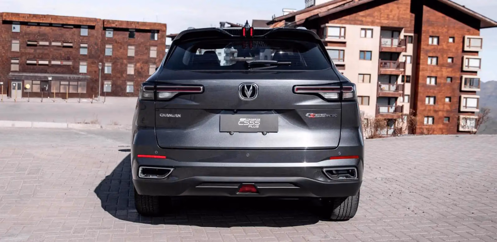 Changan CS55 Plus, вид сзади