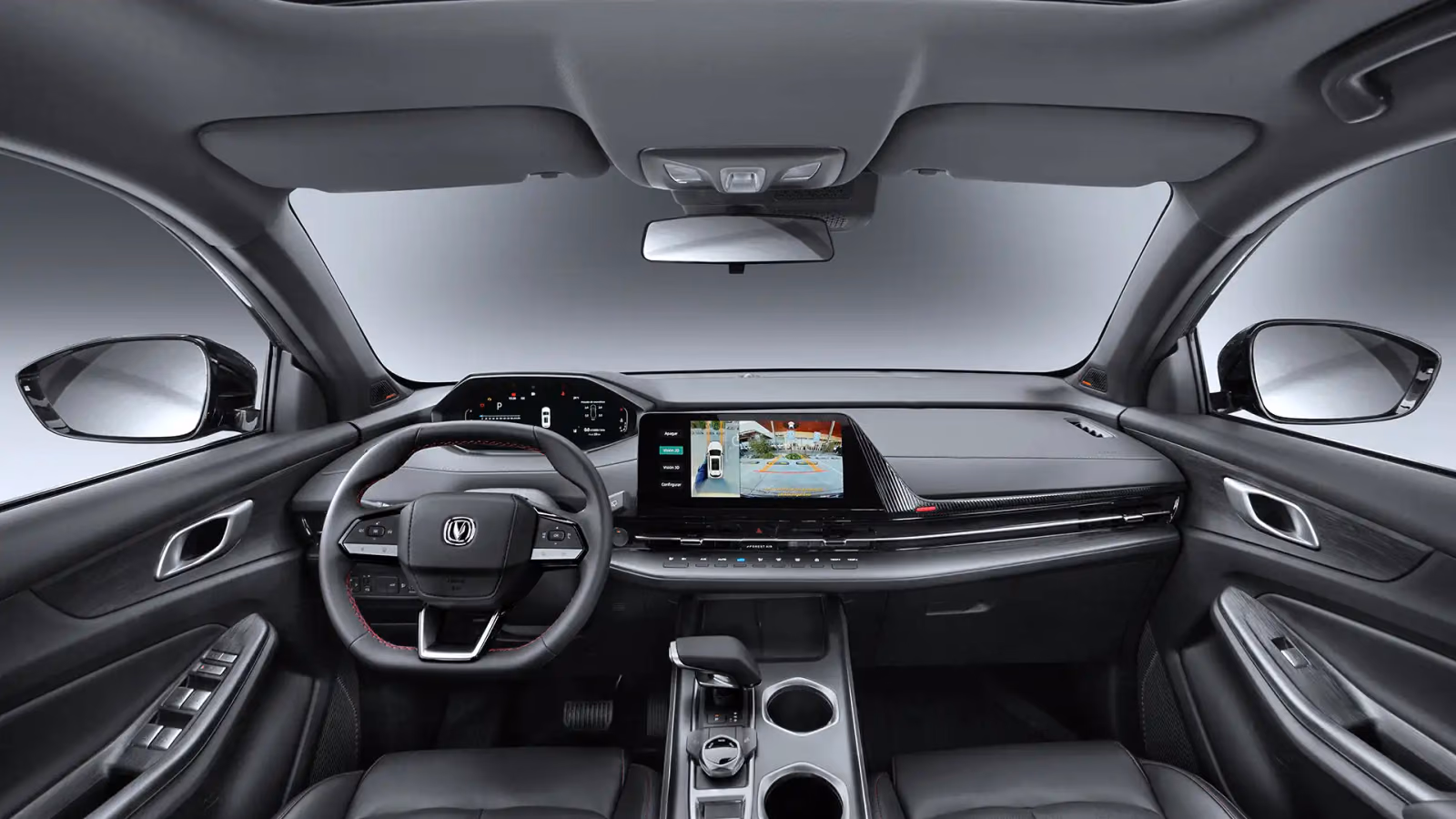 Панорамный обзор салона Changan CS55 Plus