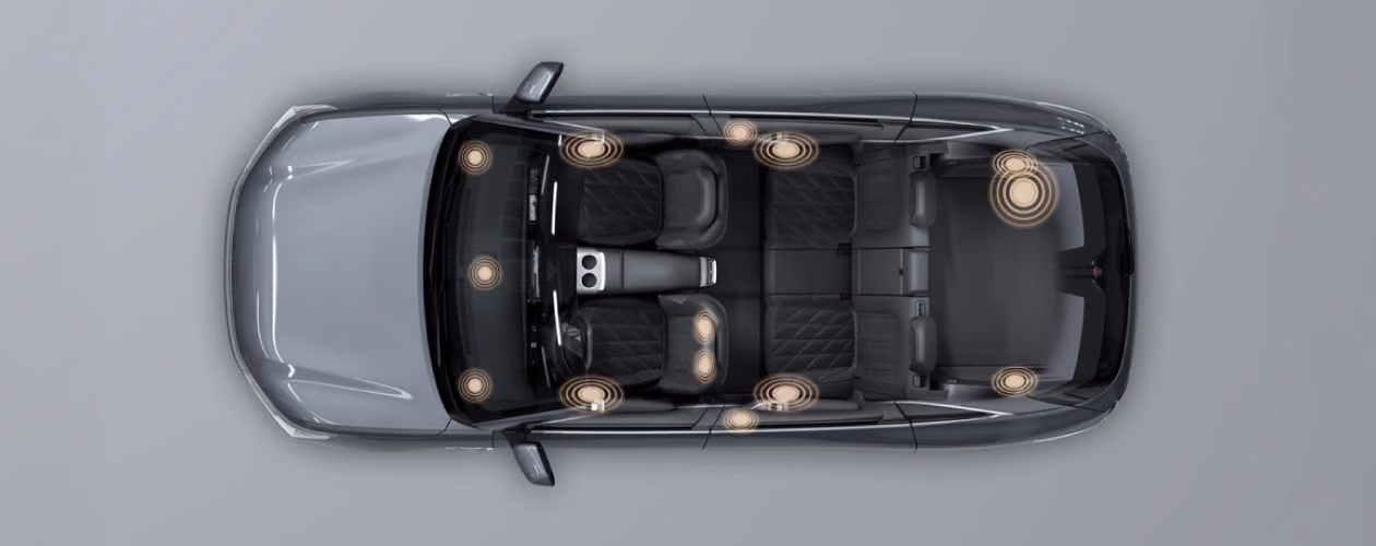Компоновка салона Changan CS75 Plus, вид сверху