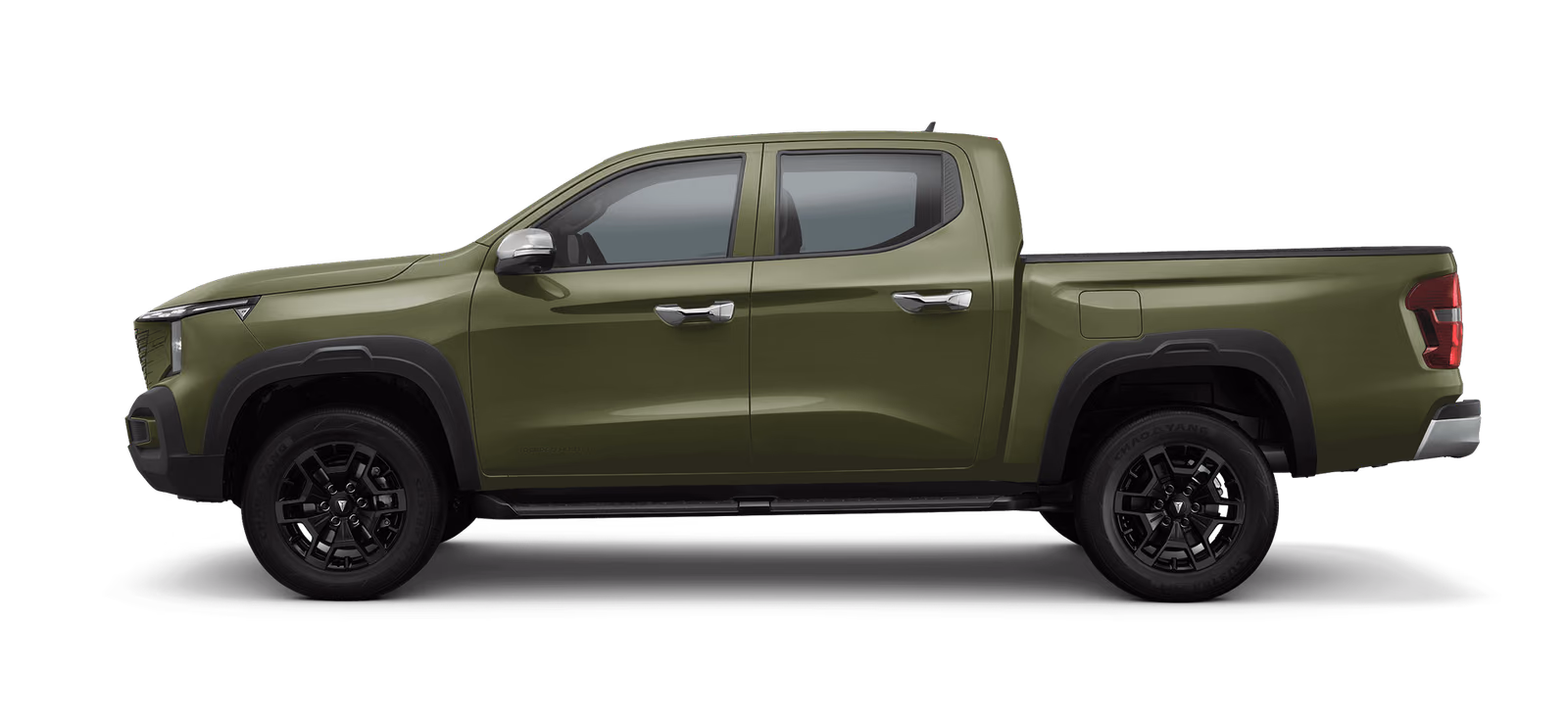 CHANGAN HUNTER зелёного цвета в профиль