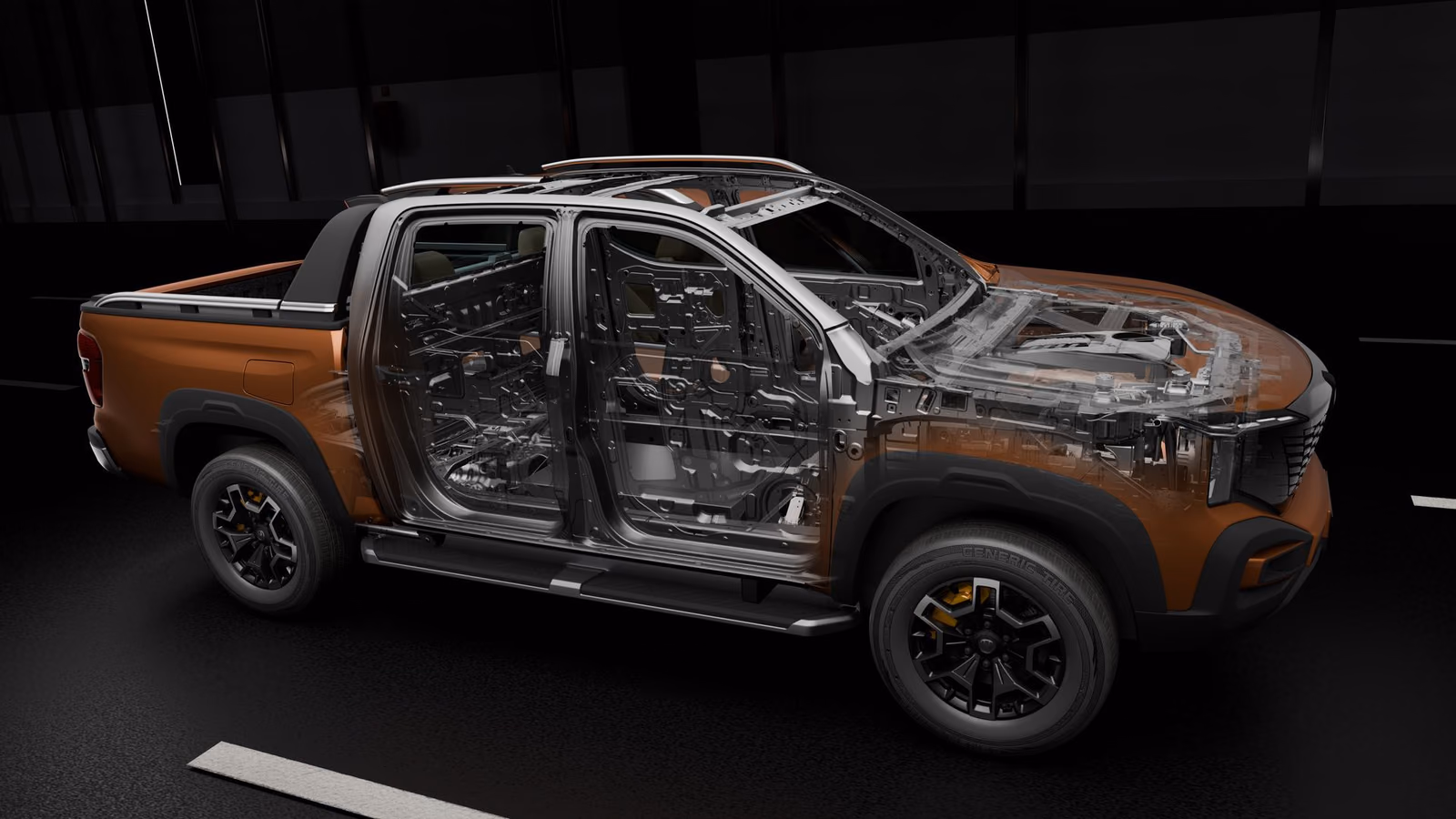 Силовая структура кузова CHANGAN HUNTER