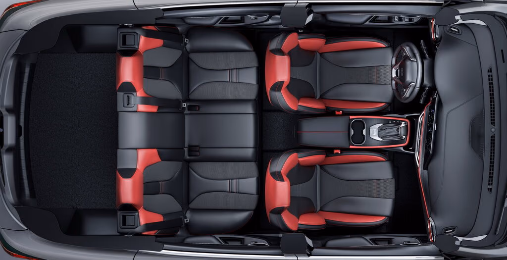 Changan Oshan X5 — компоновка салона сверху