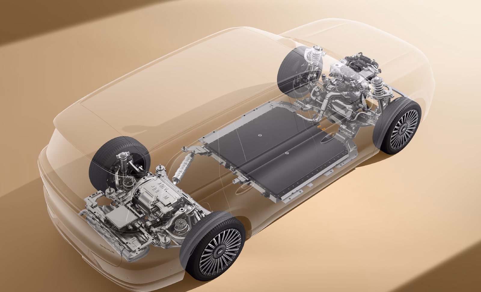 Chery Fulwin T11 — компоновка гибридной силовой установки