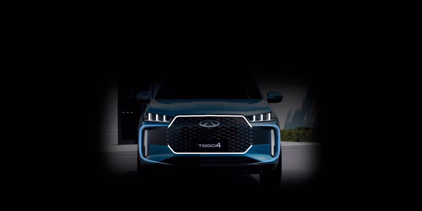 Световой рисунок передней части Chery Tiggo 4
