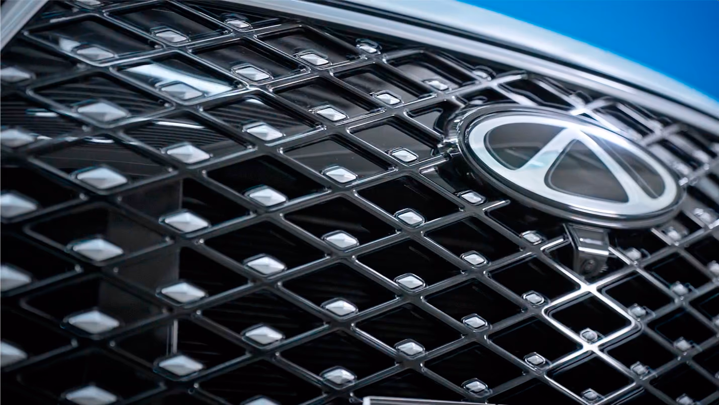 Решётка радиатора Chery Tiggo 4 крупным планом