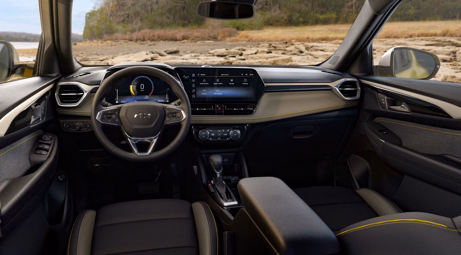 Передняя панель Chevrolet Trailblazer 2024 с экраном 11 дюймов