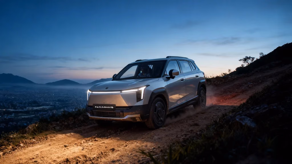 Dongfeng Nammi 06 — вид спереди в три четверти