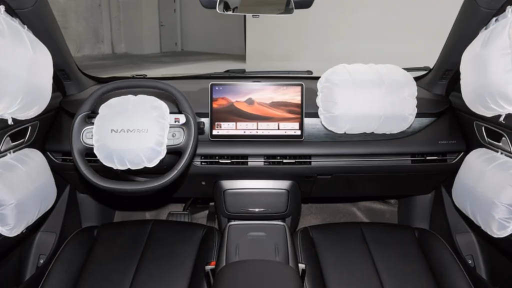 Dongfeng Nammi 06 — расположение подушек безопасности