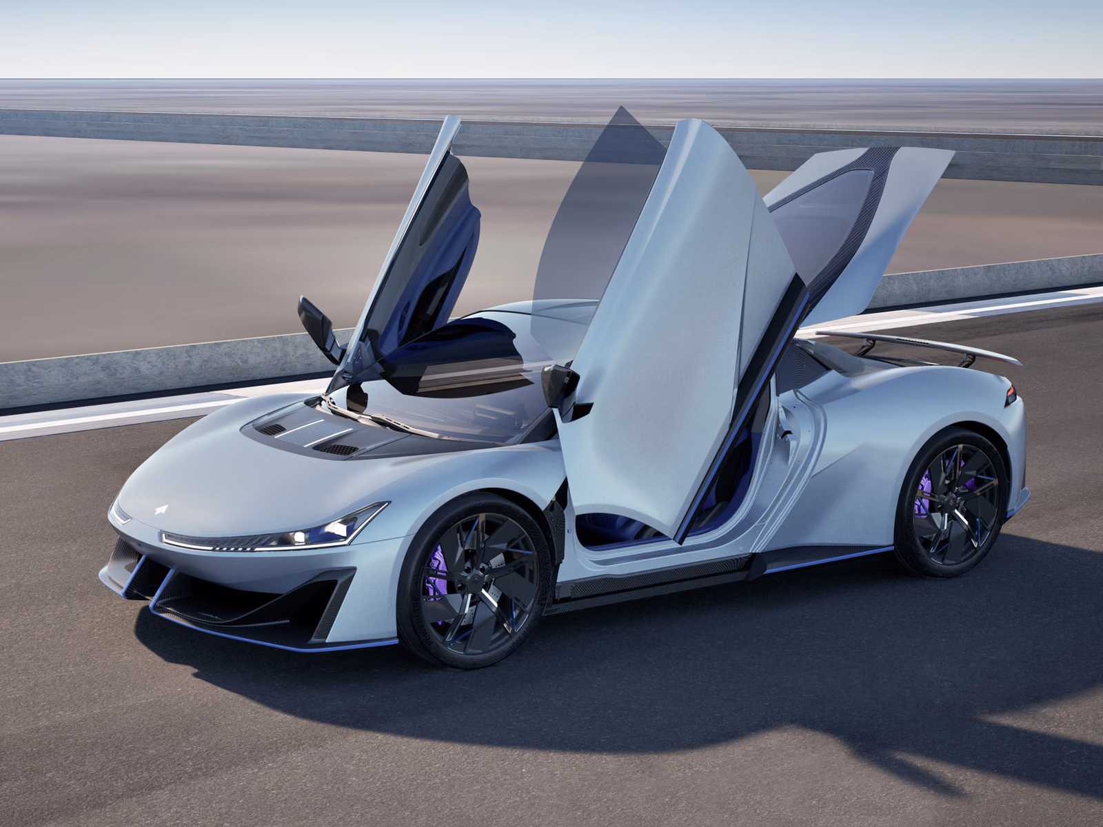 GAC Hyper SSR — открытые двери и боковой ракурс
