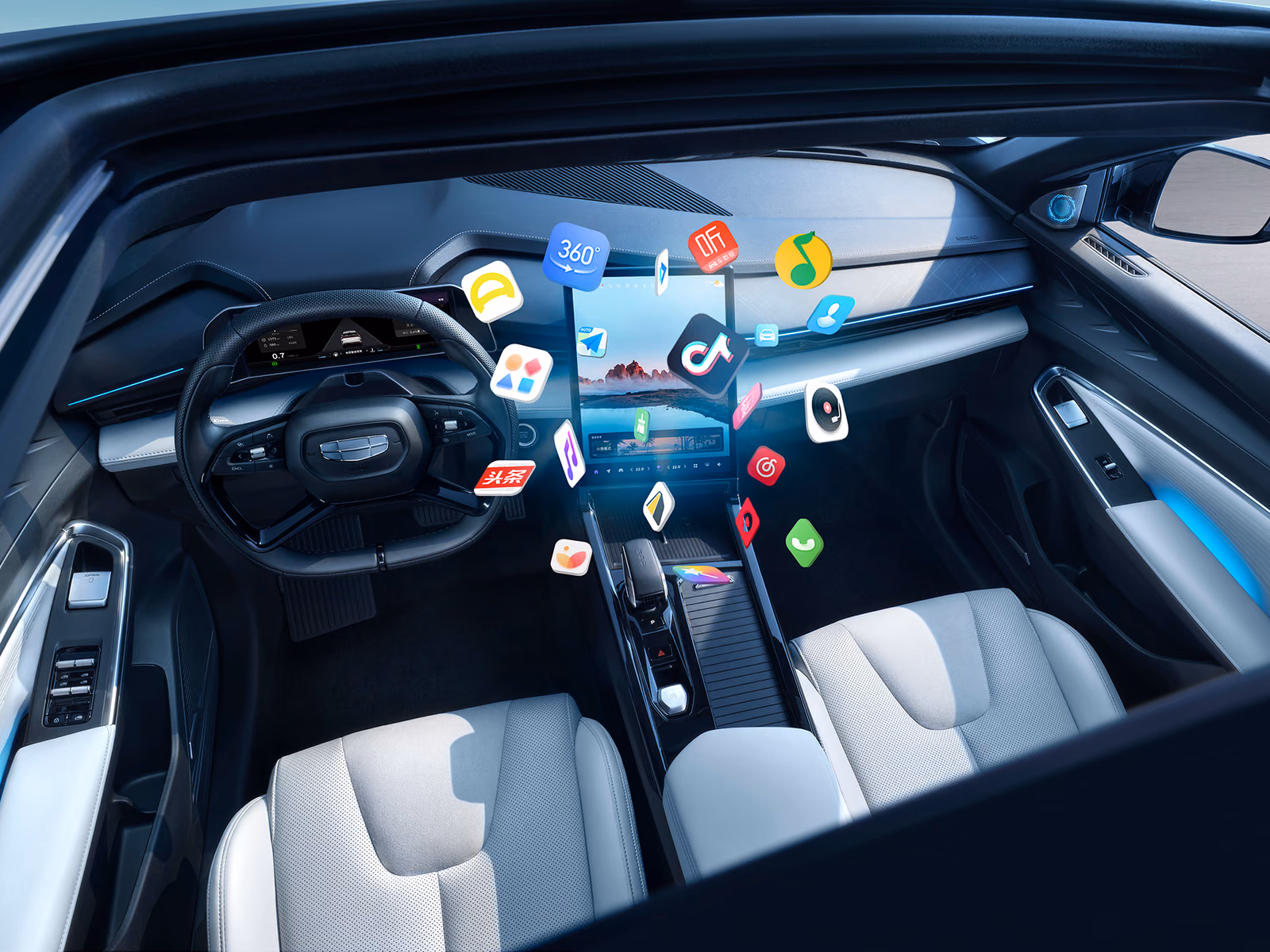Geely Atlas Cool — цифровой кокпит