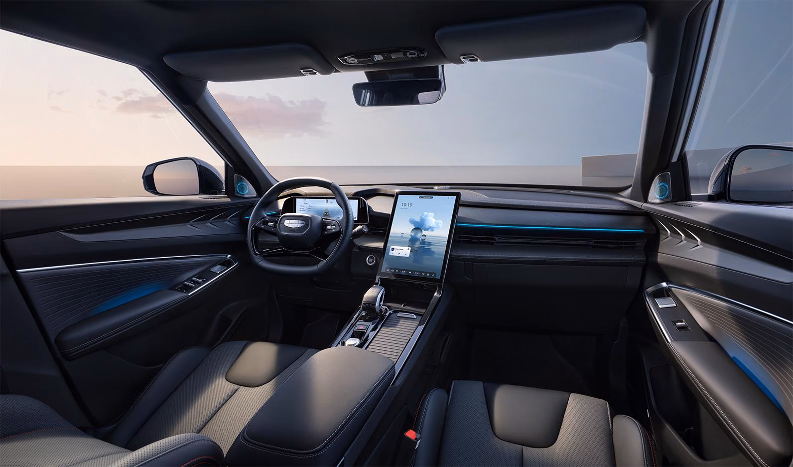 Передняя панель и водительское место Geely Cityray
