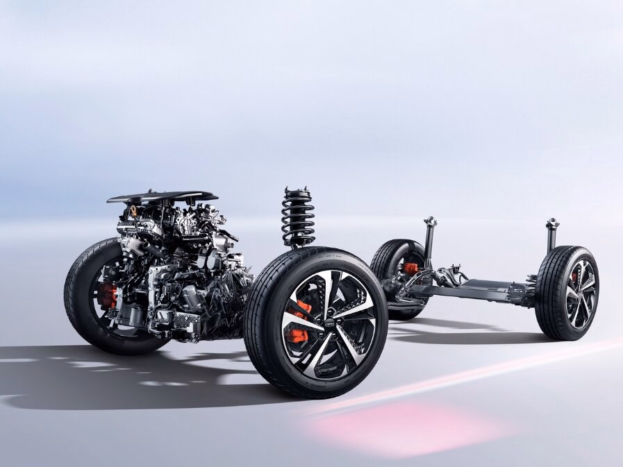 Архитектура шасси Geely Coolray