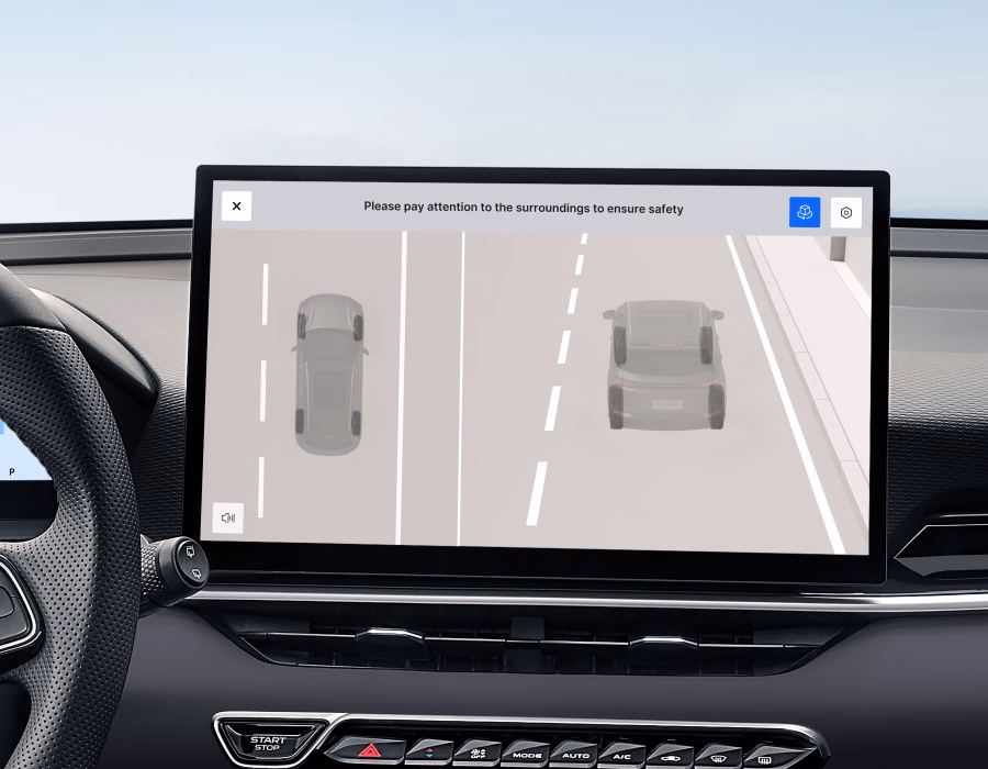 Экран системы кругового обзора Geely Coolray
