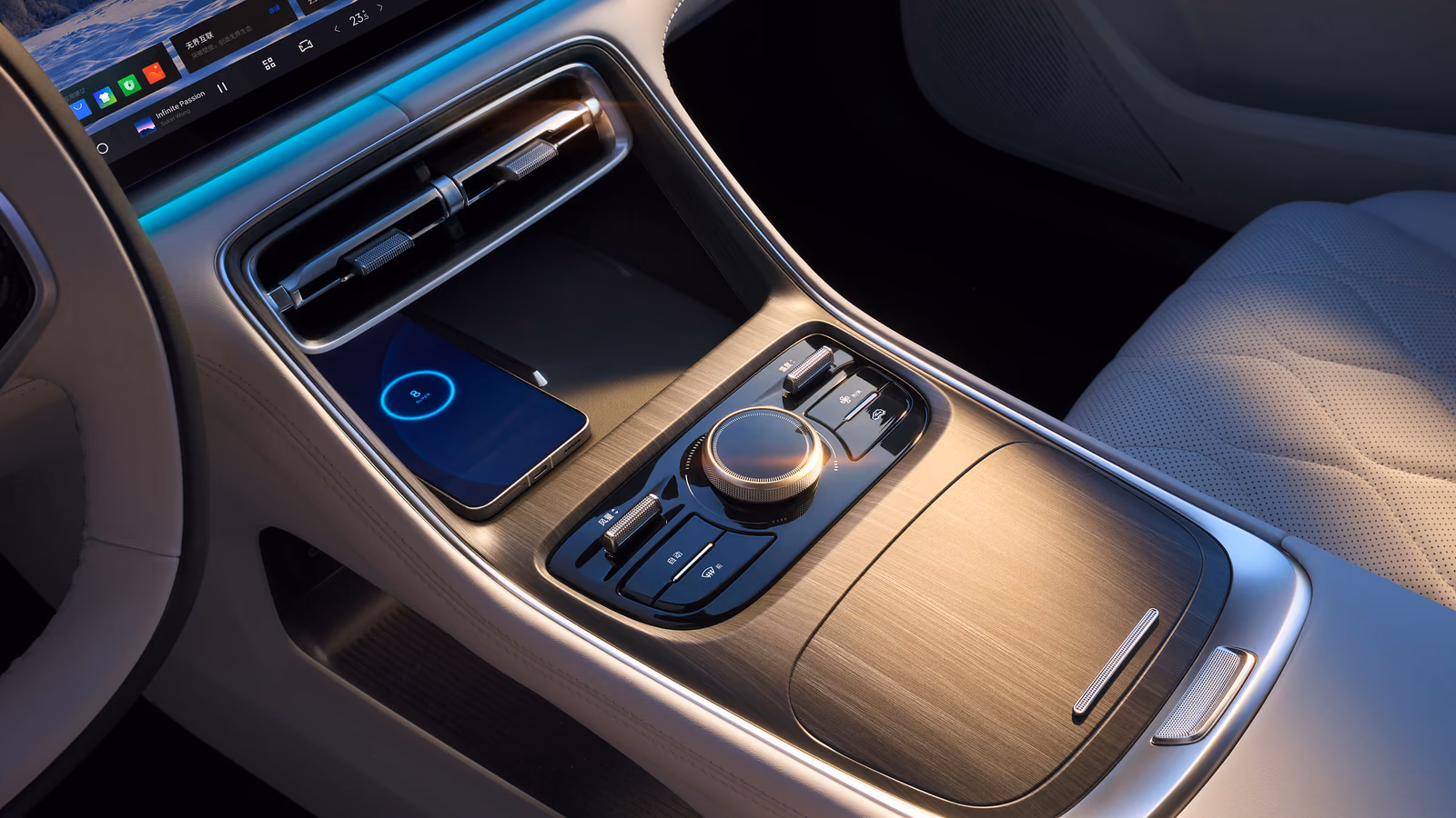 Селектор и консоль Geely Galaxy A7