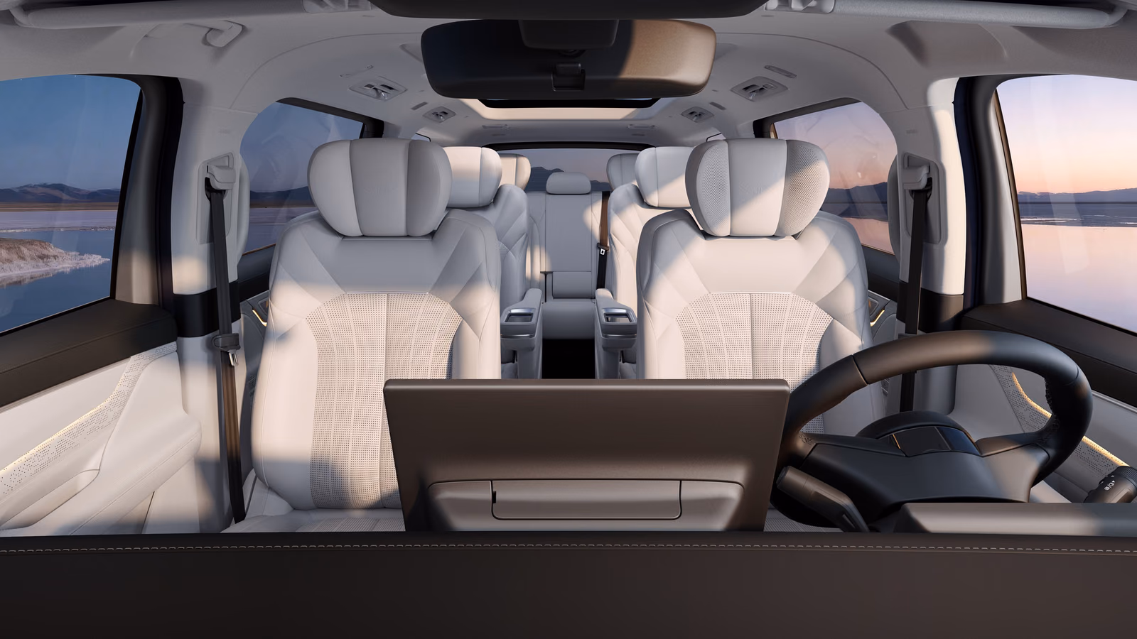 Кресла второго ряда Geely Galaxy V900