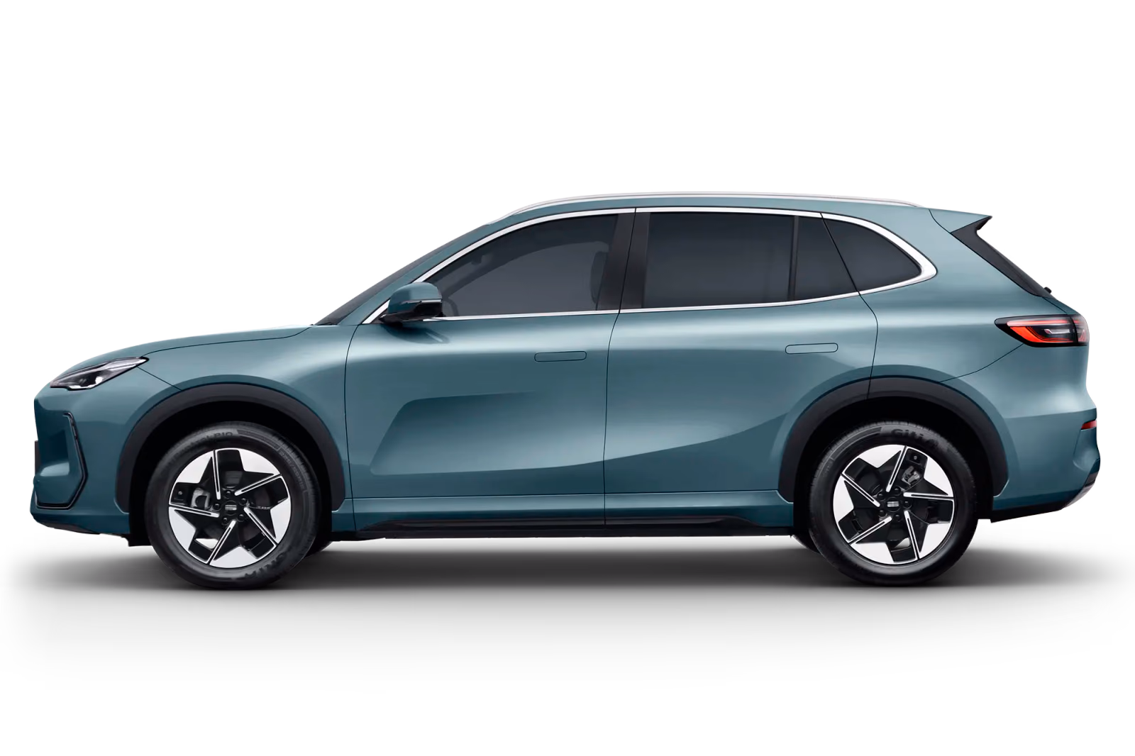 Geely Okavango цвета морской волны, профиль