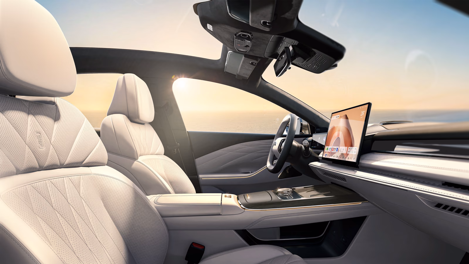 Светлый салон Geely Starshine 8
