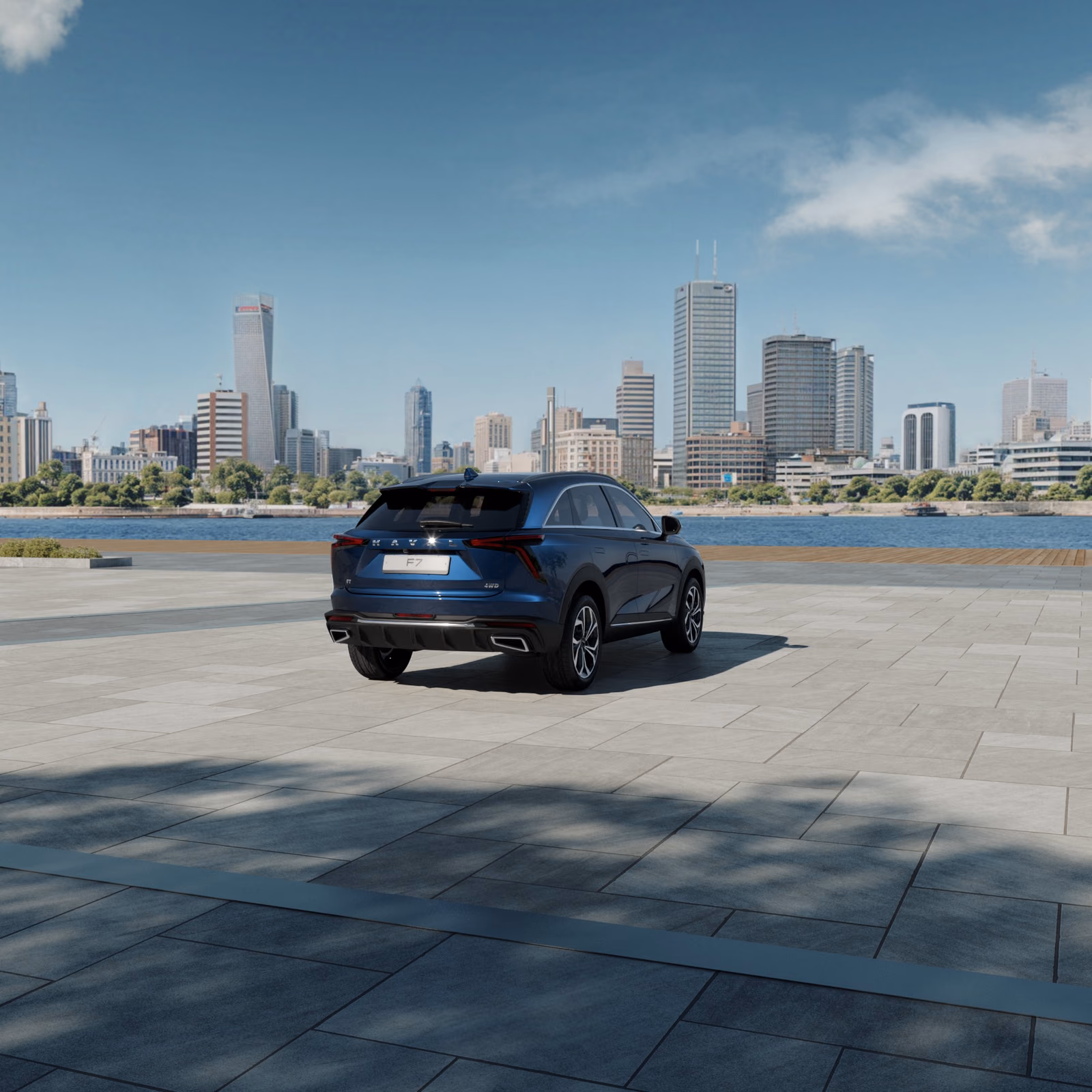 Haval F7, вид сзади