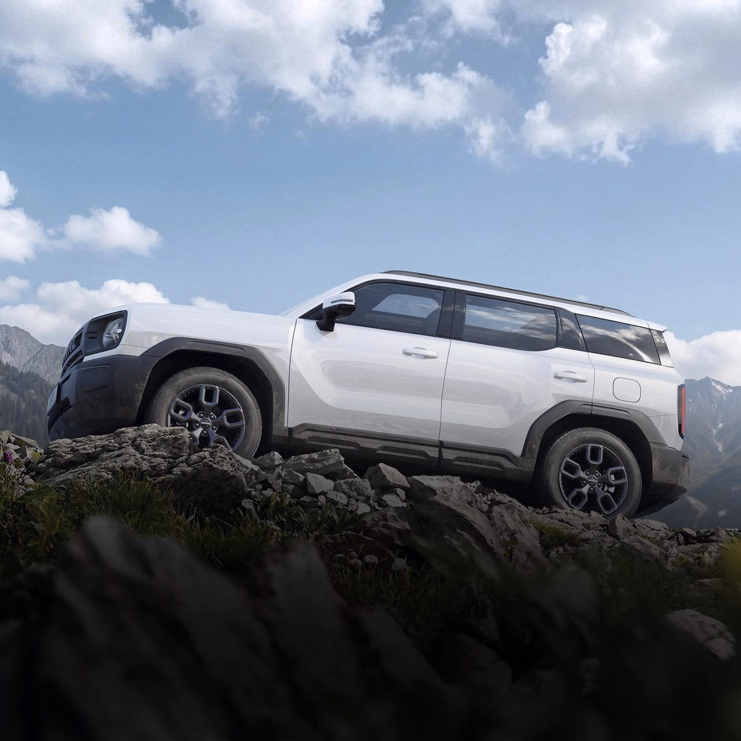 Haval H3 на скалах