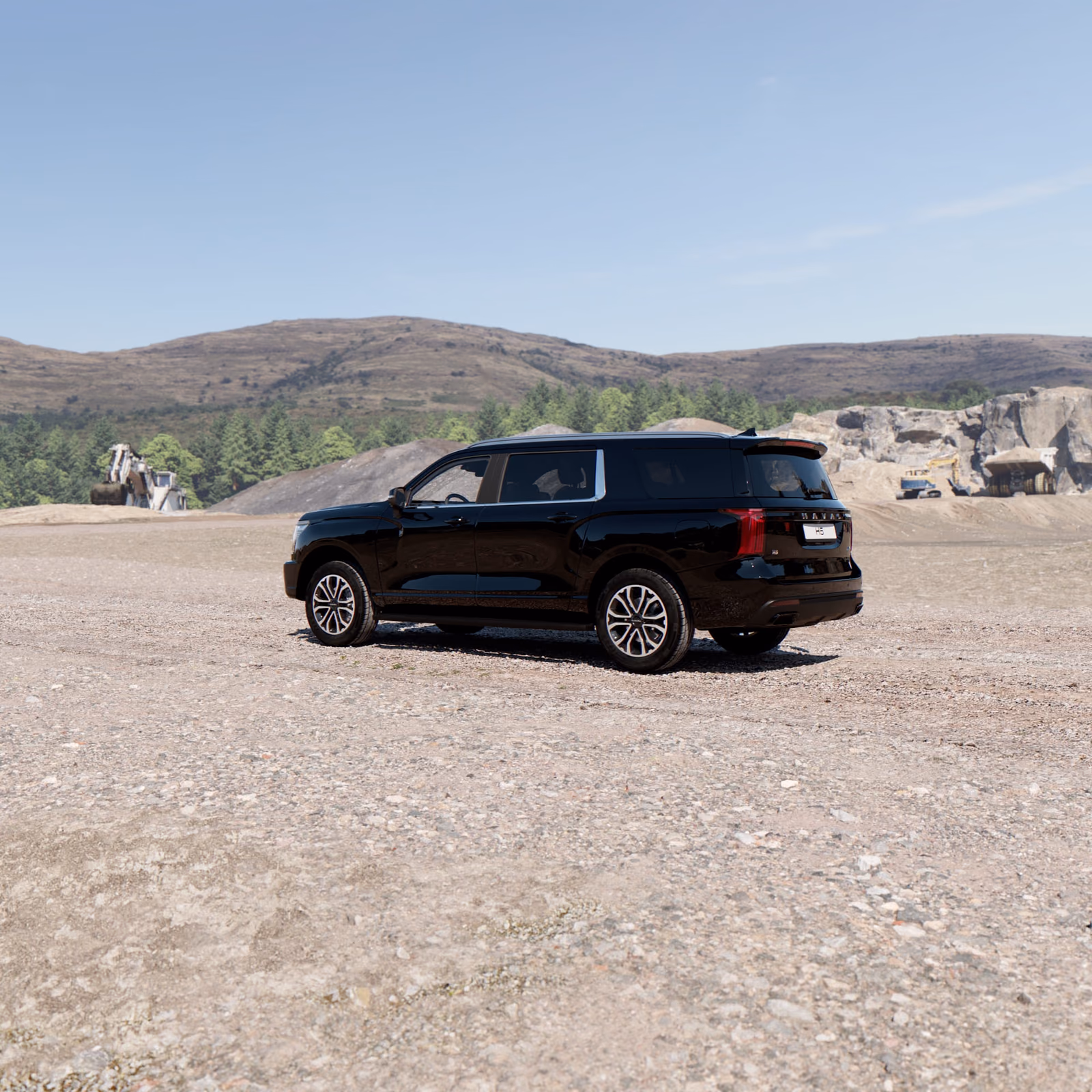Haval H5 сзади в три четверти