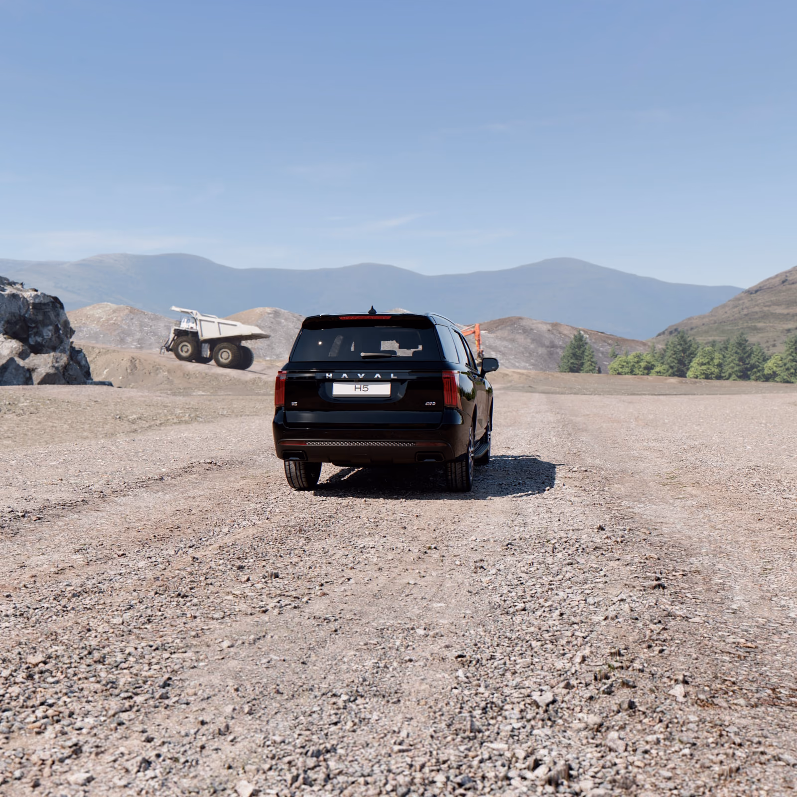 Haval H5, вид сзади