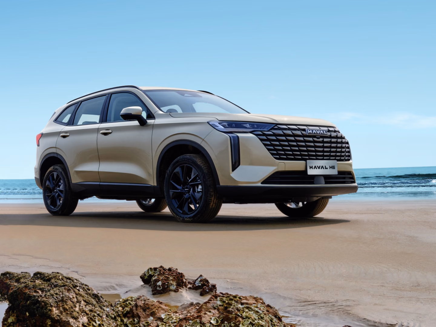 Haval H6 на побережье