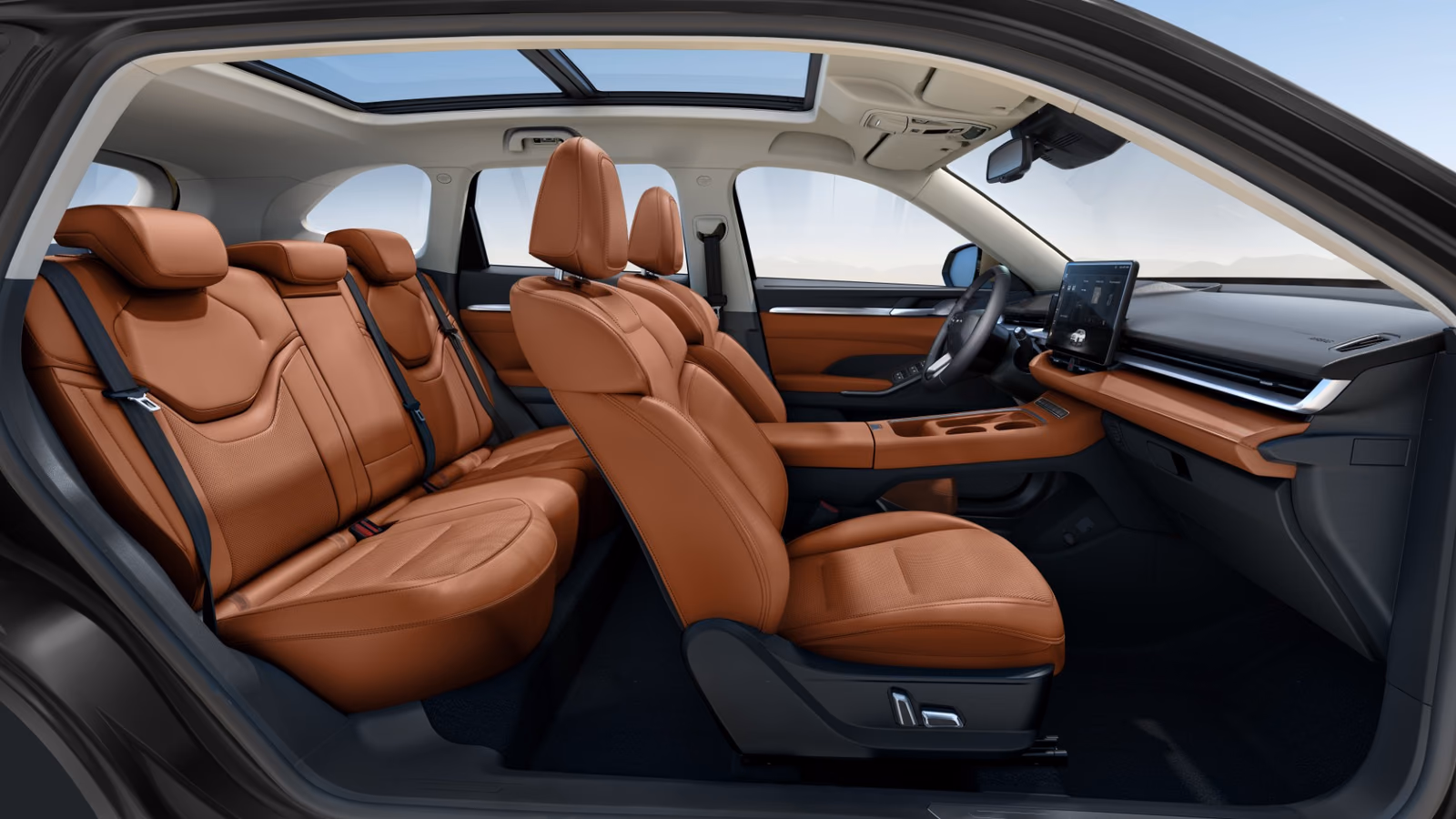 Кресла Haval H6 с коричневой отделкой