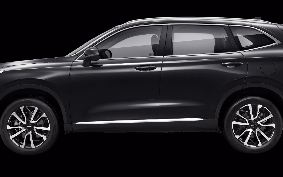 Чёрный Haval H6S, профиль