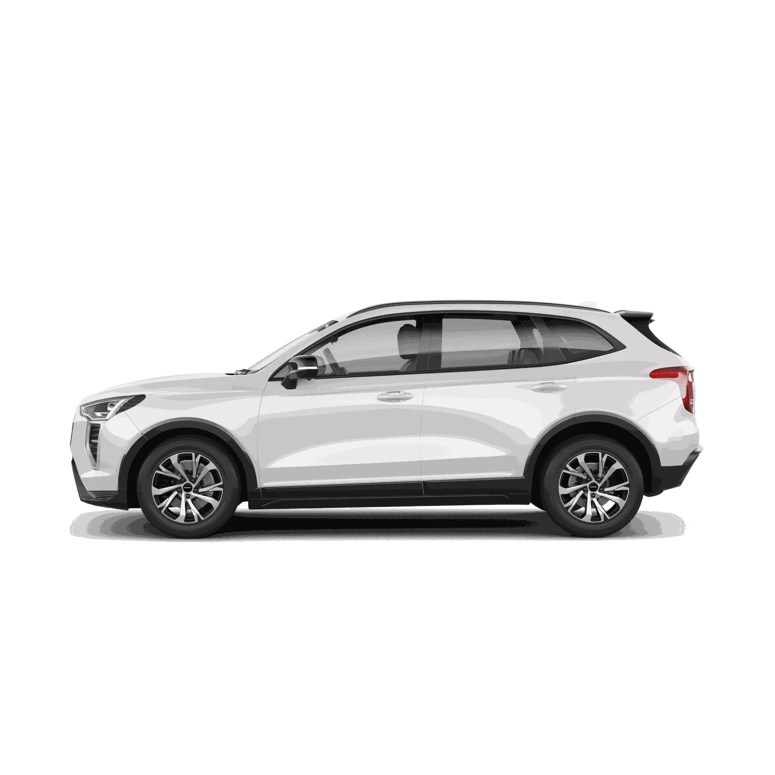 Белый Haval Jolion, вид сзади в три четверти