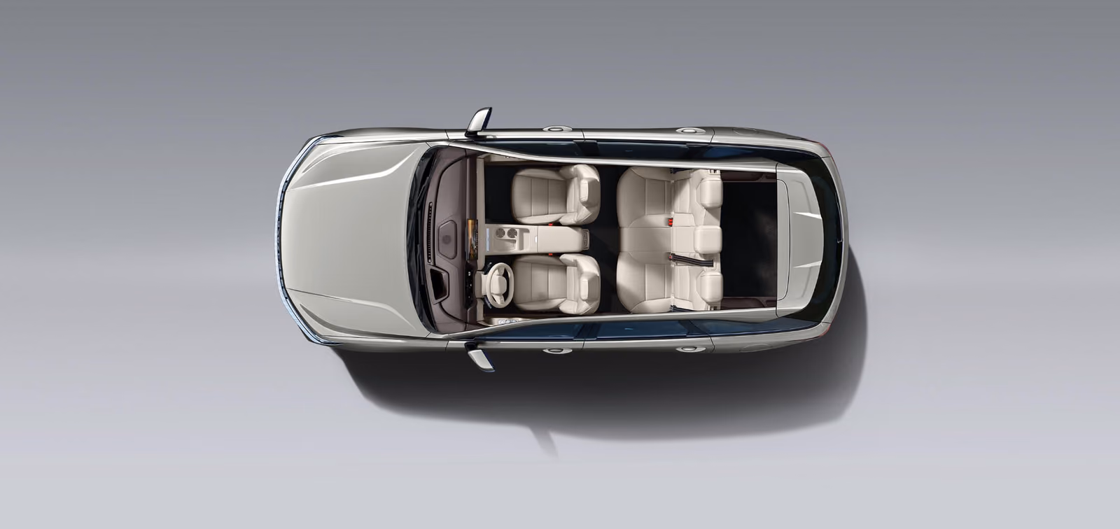 Haval Xiaolong Max второго поколения — компоновка пятиместного салона сверху
