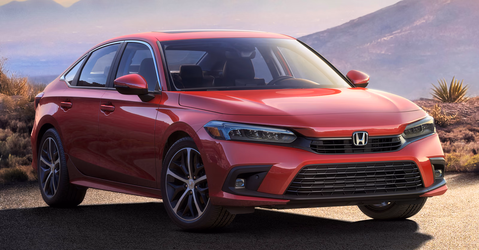 Honda Civic — спереди в три четверти
