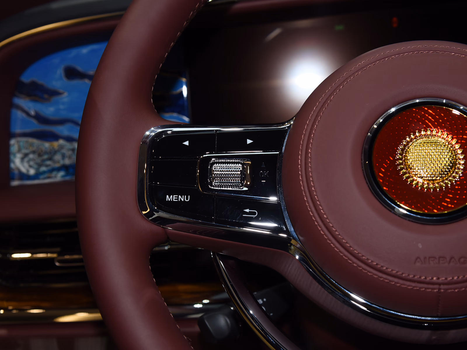 Hongqi L5 Guoli — левая группа кнопок рулевого колеса