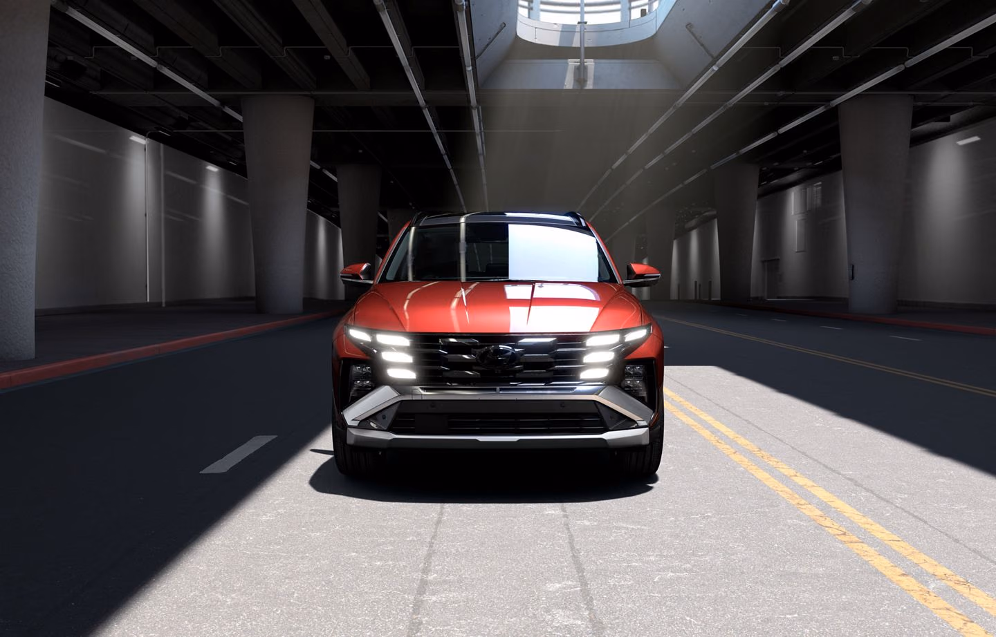 Hyundai Tucson, вид спереди
