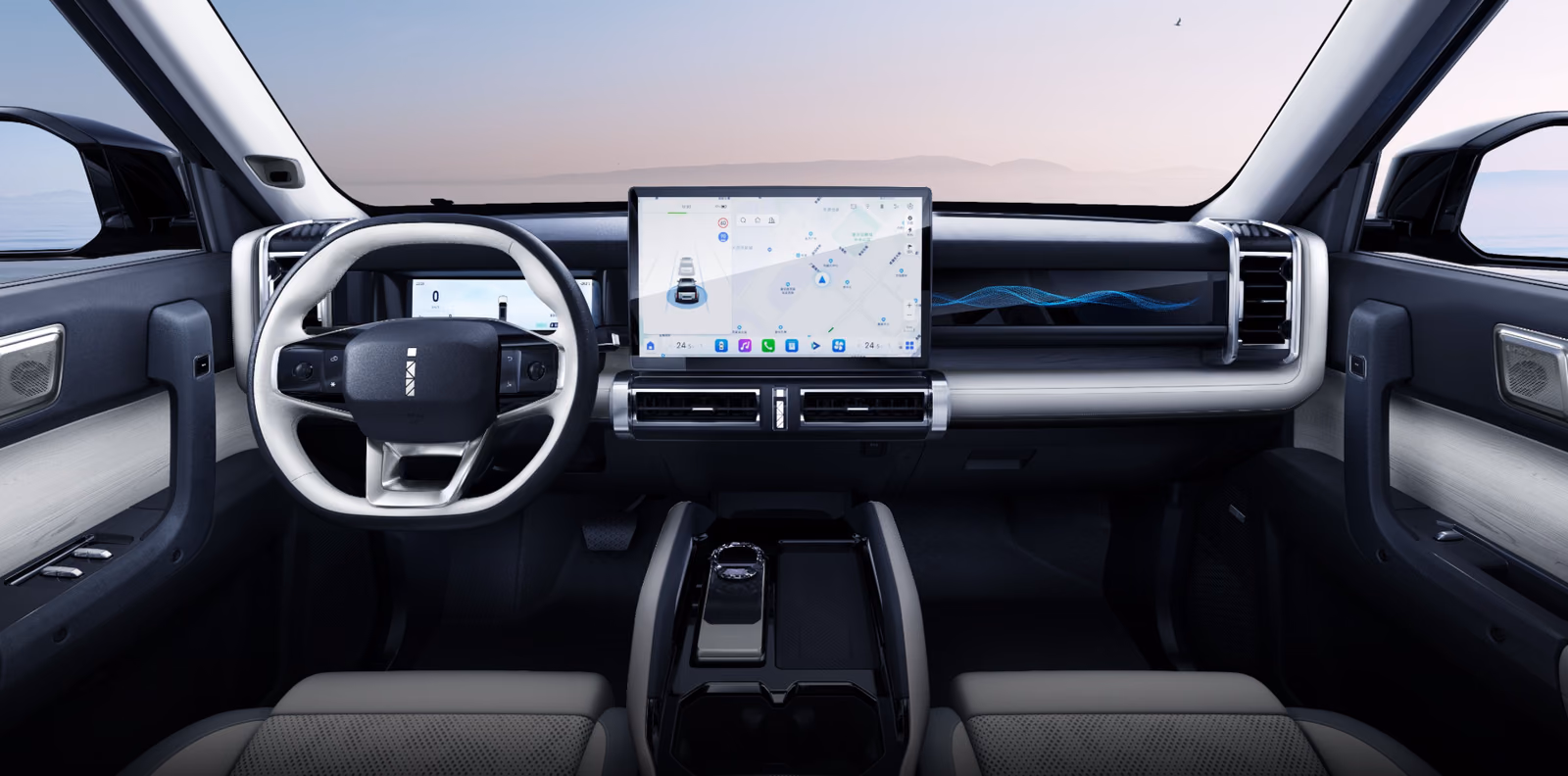 Jaecoo J6 / iCAR 03 — светлый салон