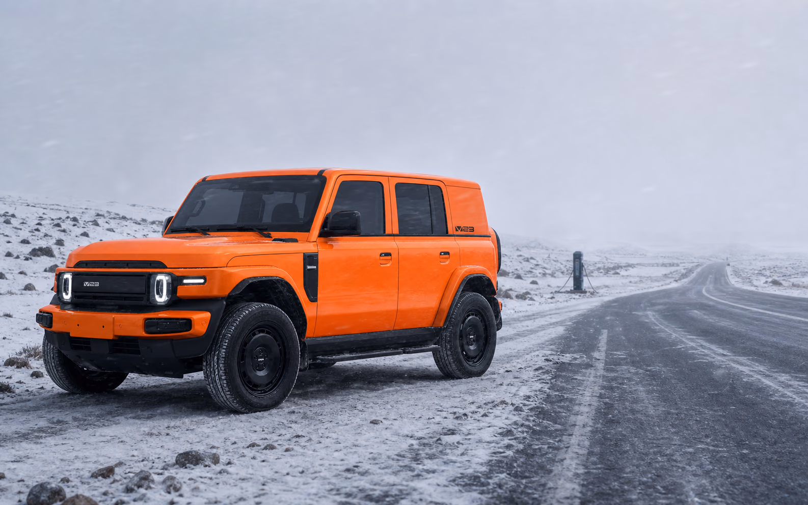 iCAR V23 на холодной междугородной трассе