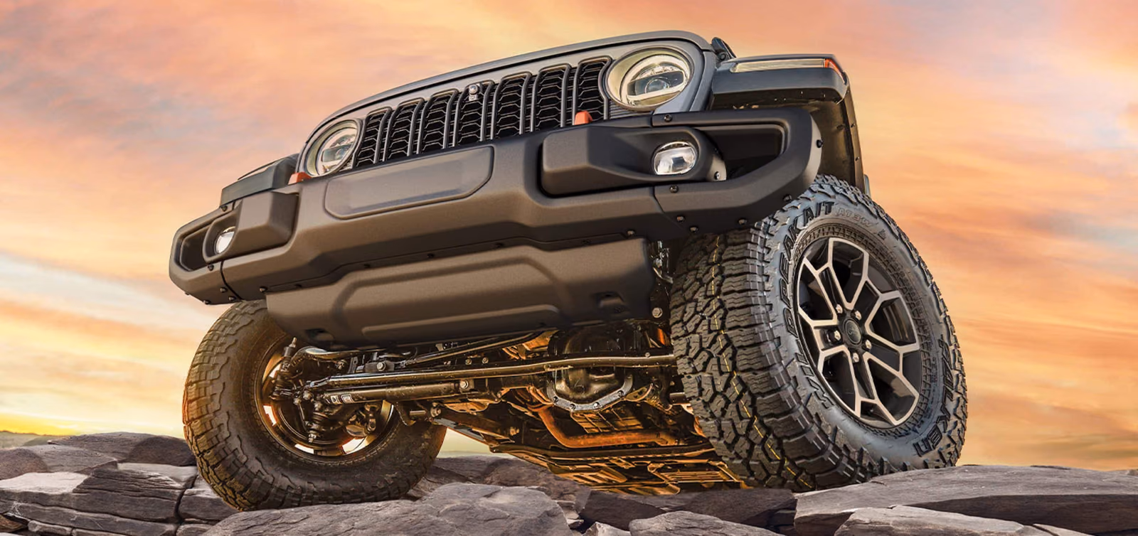 Днище и передняя подвеска Jeep Gladiator Rubicon