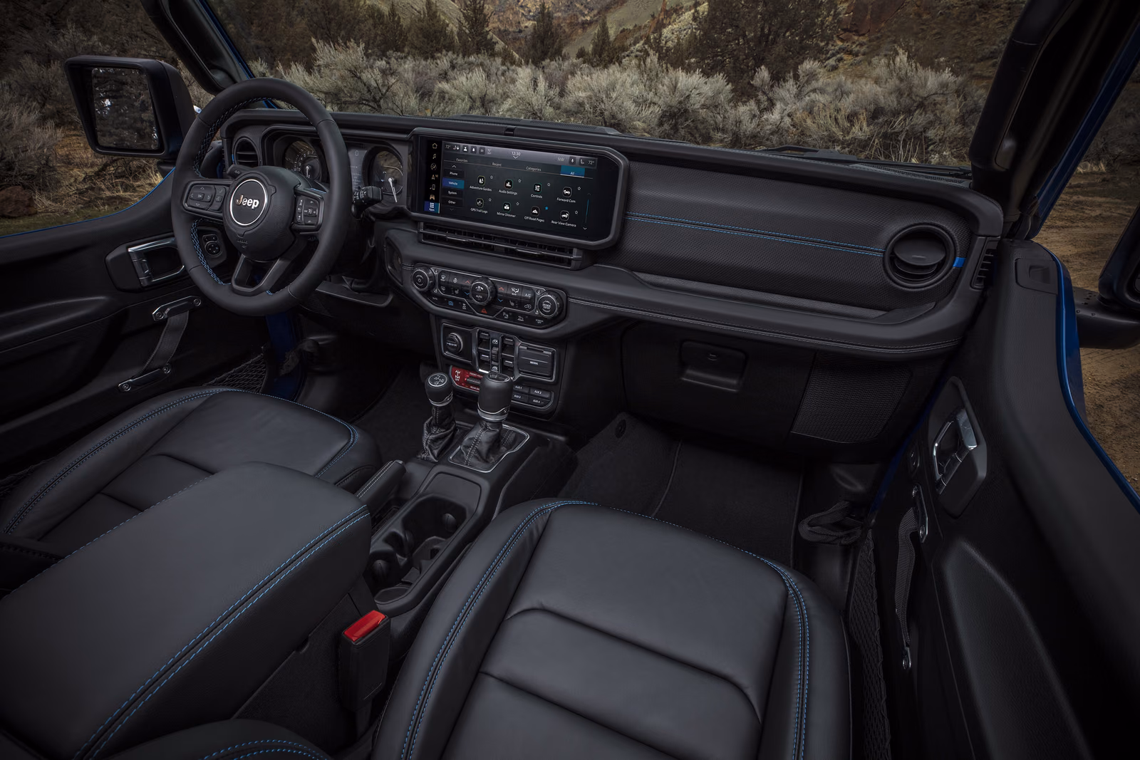 Jeep Wrangler — передняя панель и руль