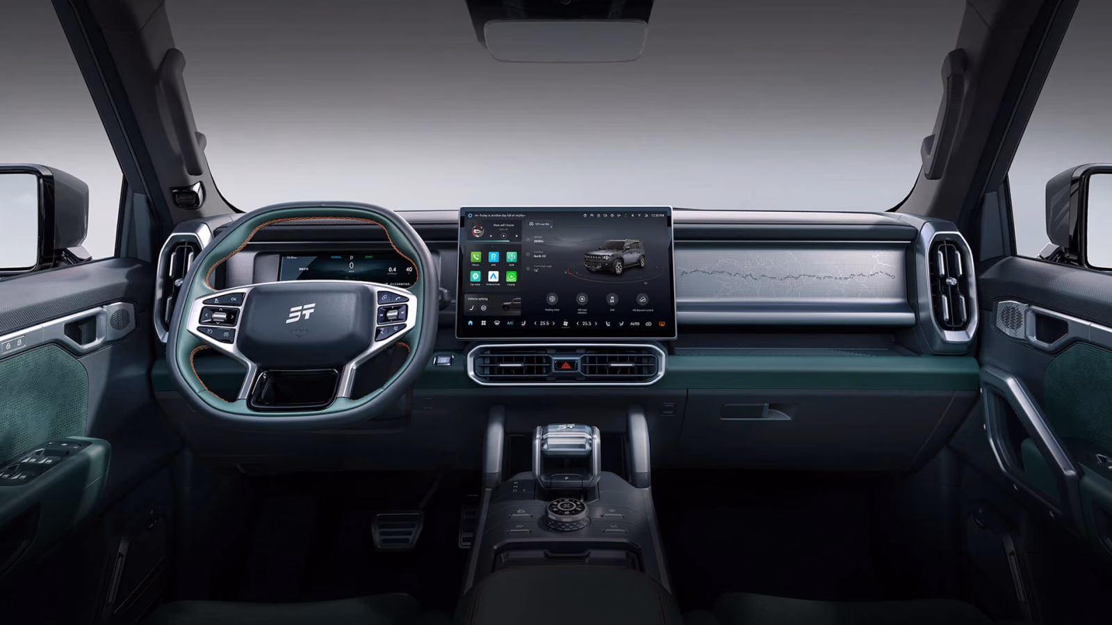 Кокпит и передняя панель Jetour Traveller