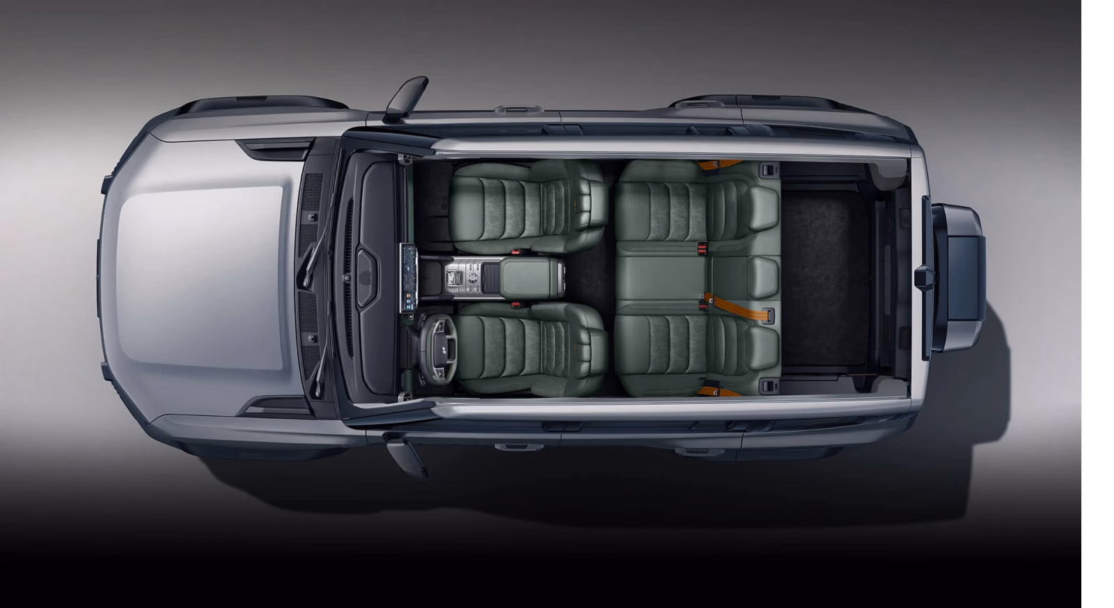 Салон Jetour Traveller, вид сверху
