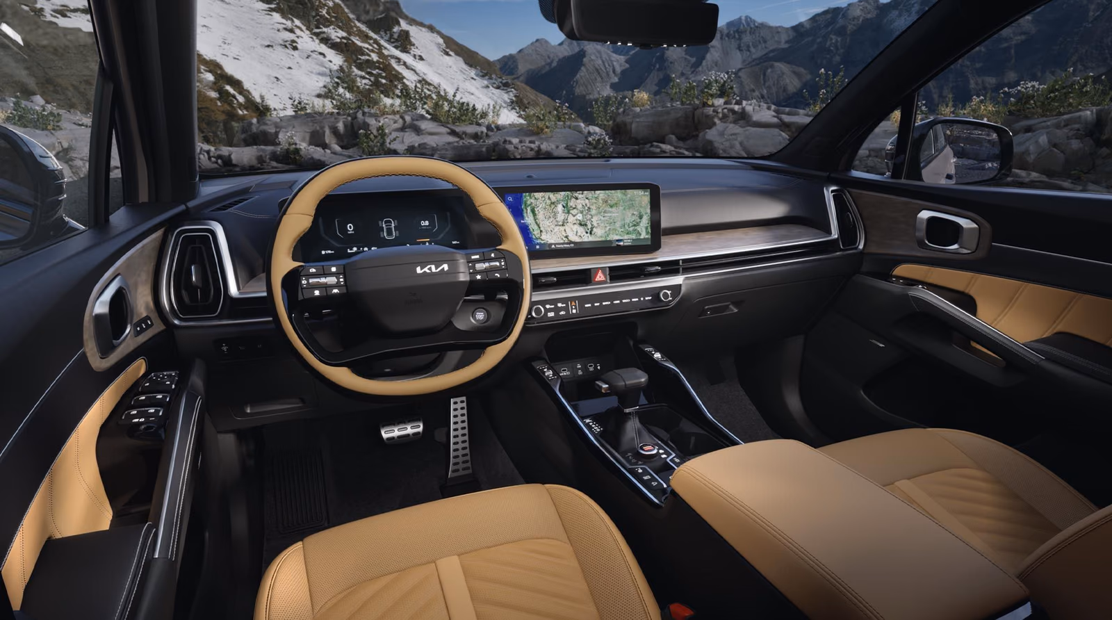 Приборная панель и руль Kia Sorento