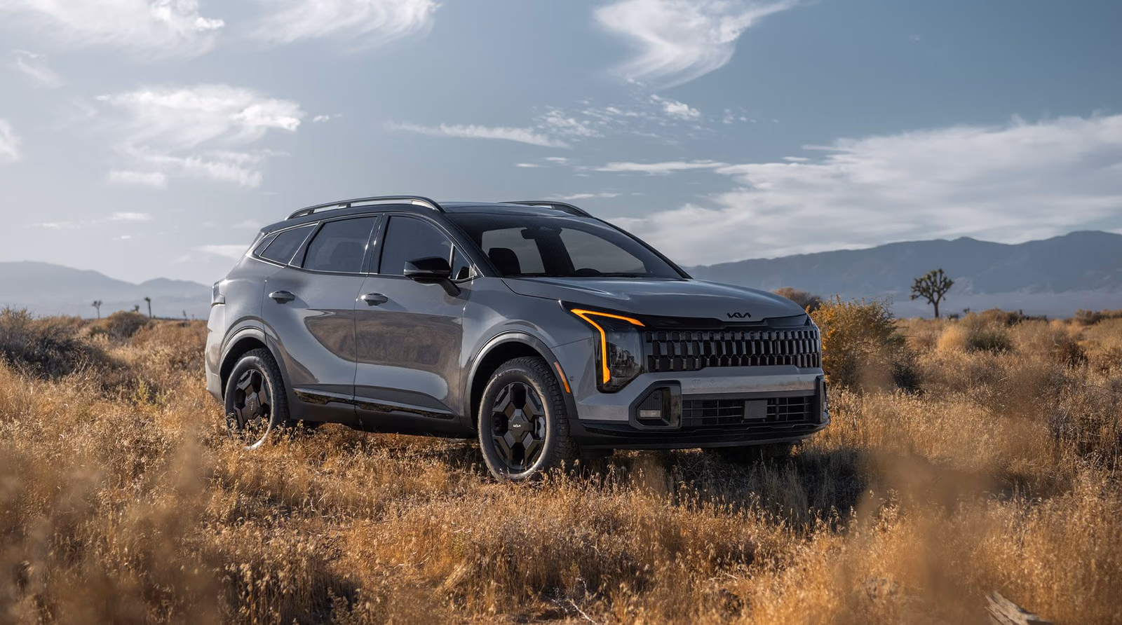 Kia Sportage корейского рынка на просёлочной дороге