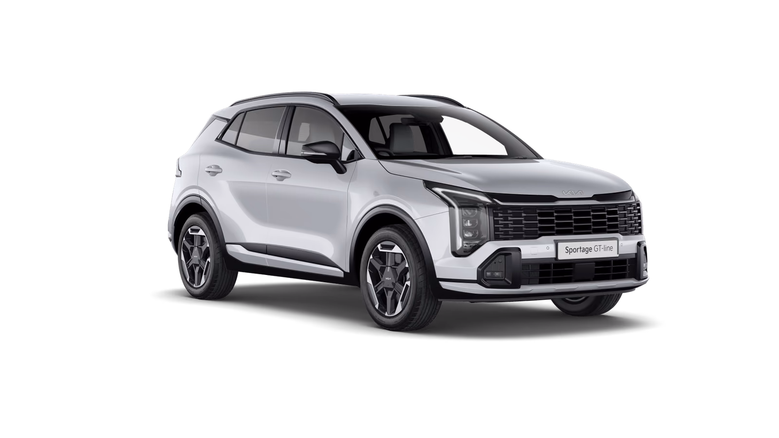Kia Sportage в студии, вид спереди в три четверти