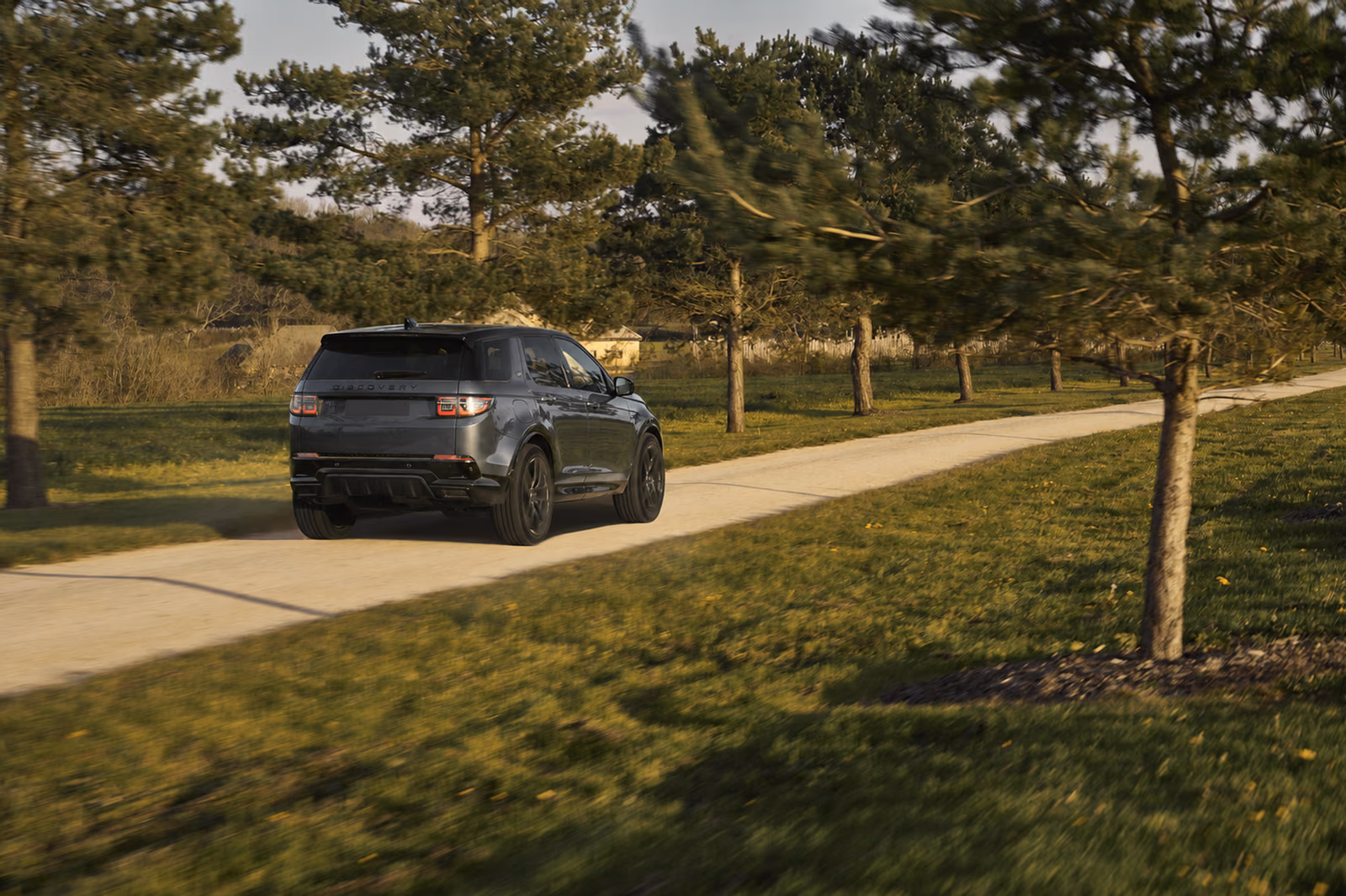 Discovery Sport в заднем боковом ракурсе