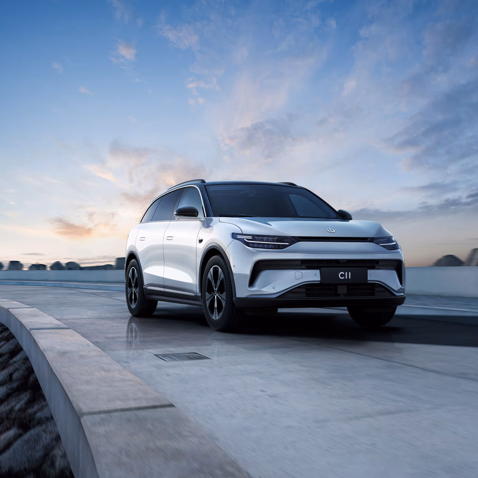 Leapmotor C11 на открытой площадке
