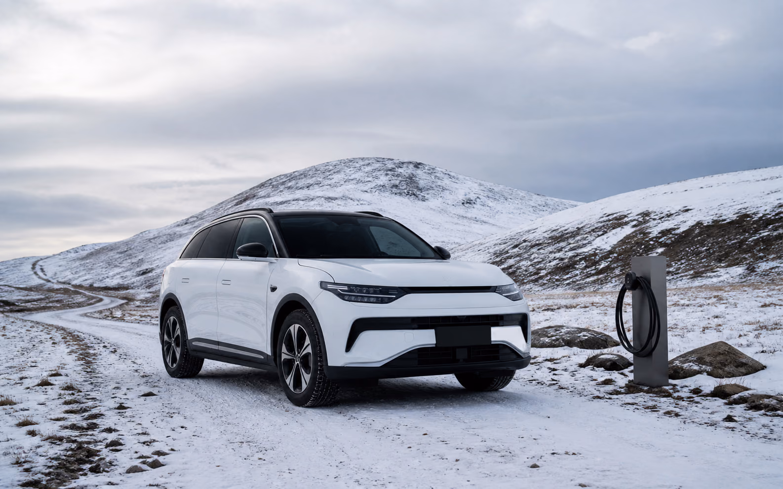 Leapmotor C11 на удалённой зимней дороге